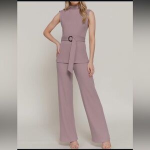 Mauve Ribbed Set